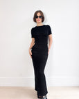 Venroy Crochet Knit Maxi Dress