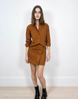 Oroton Drill Overshirt & Skirt Set