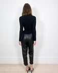 SELMACILEK Cropped Vegan Leather Pants