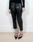 SELMACILEK Cropped Vegan Leather Pants