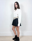 Aaizel Dipped Waist Mini Skirt