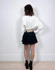 Aaizel Dipped Waist Mini Skirt