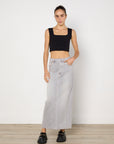 Camilla & Marc Rennie Denim Skirt in Ash Grey Size Small 100% Cotton Excellent Pre-Loved Condition