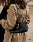Rylan Baguette Bag in Black