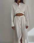 SIR. Ilkin Deconstructed Shirt Dress