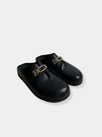 Bally Black Mules
