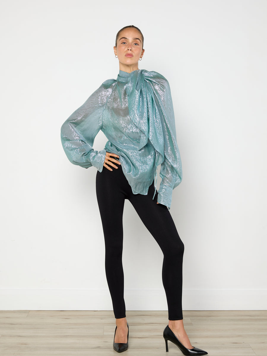 Petar Petrov Double Knot Draped Blouse