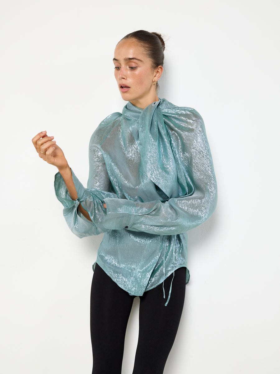 Petar Petrov Double Knot Draped Blouse