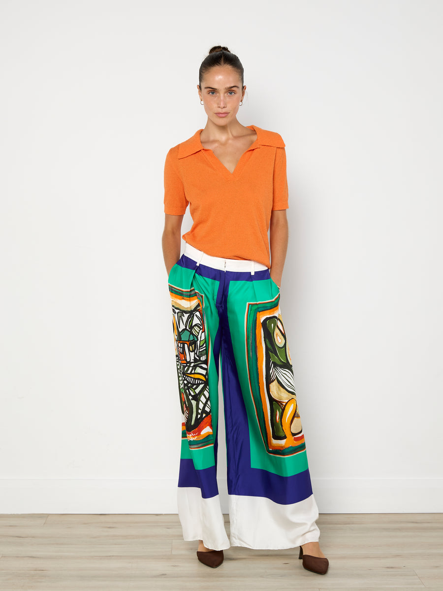 Blanca Orange Lonni Polo