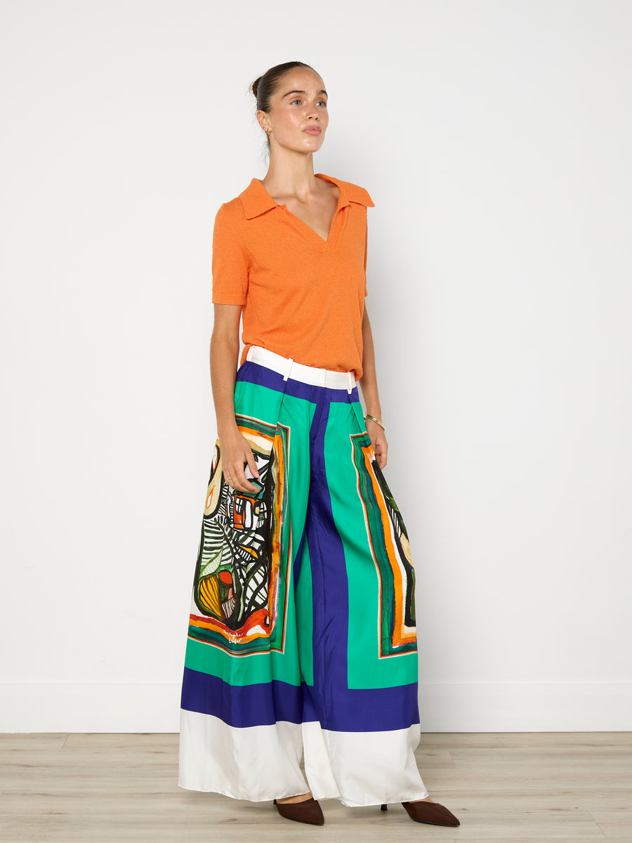 Blanca Orange Lonni Polo