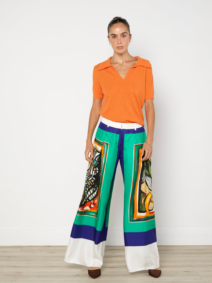 Blanca Orange Lonni Polo