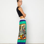 Christopher Esber Bandana Print Silk Pants
