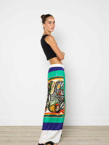 Christopher Esber Bandana Print Silk Pants
