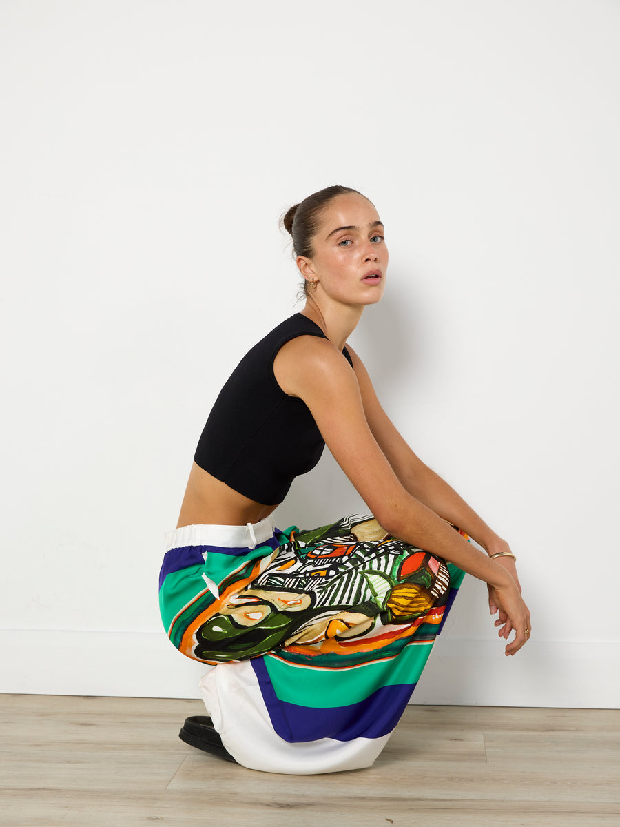 Christopher Esber Bandana Print Silk Pants
