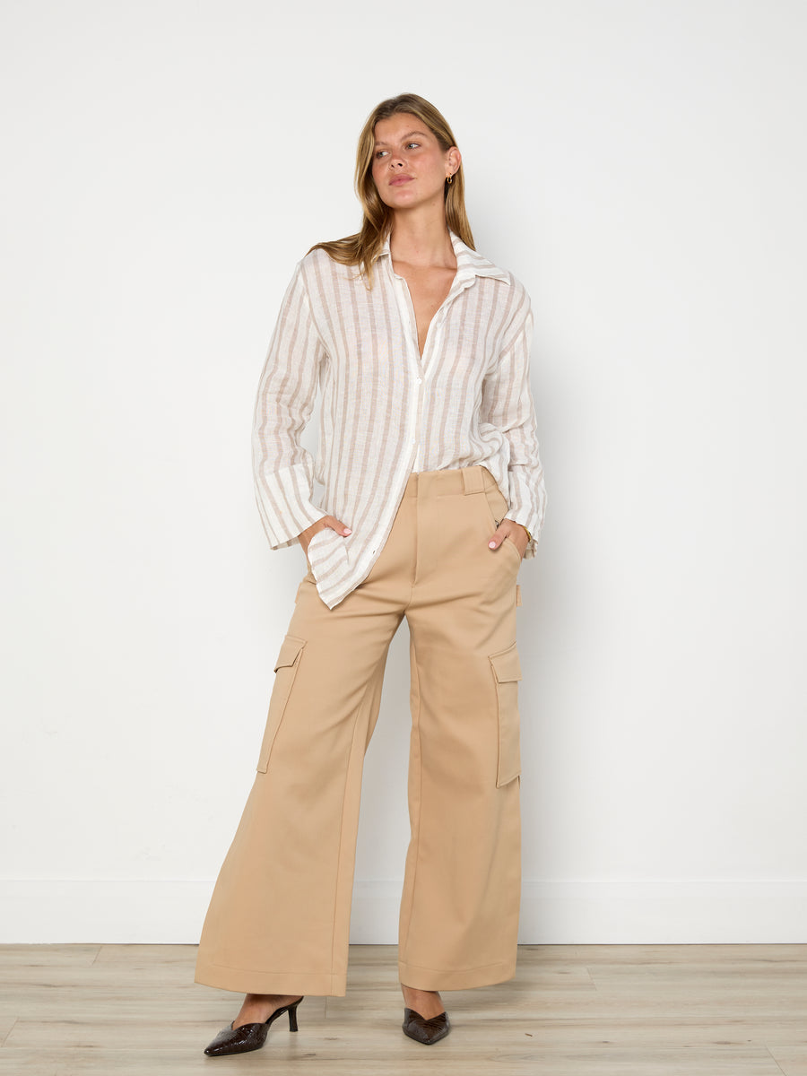 Hyde & Stone Linen Striped Shirt