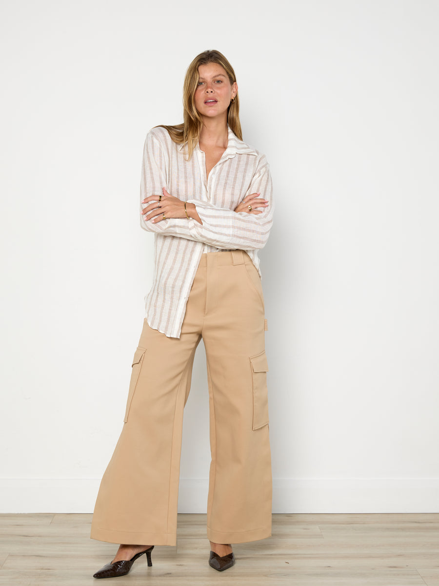 Hyde & Stone Linen Striped Shirt