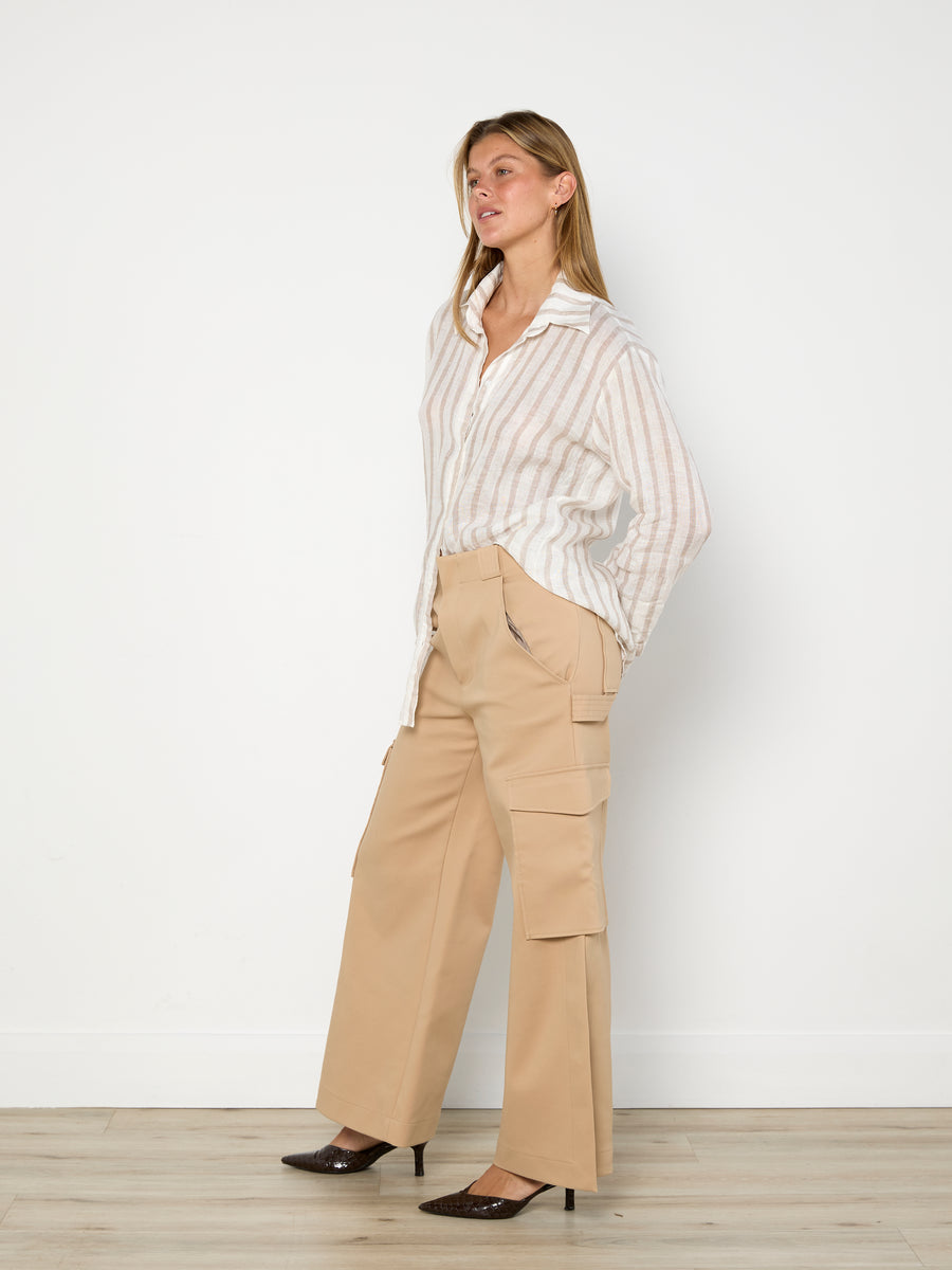 Hyde & Stone Linen Striped Shirt