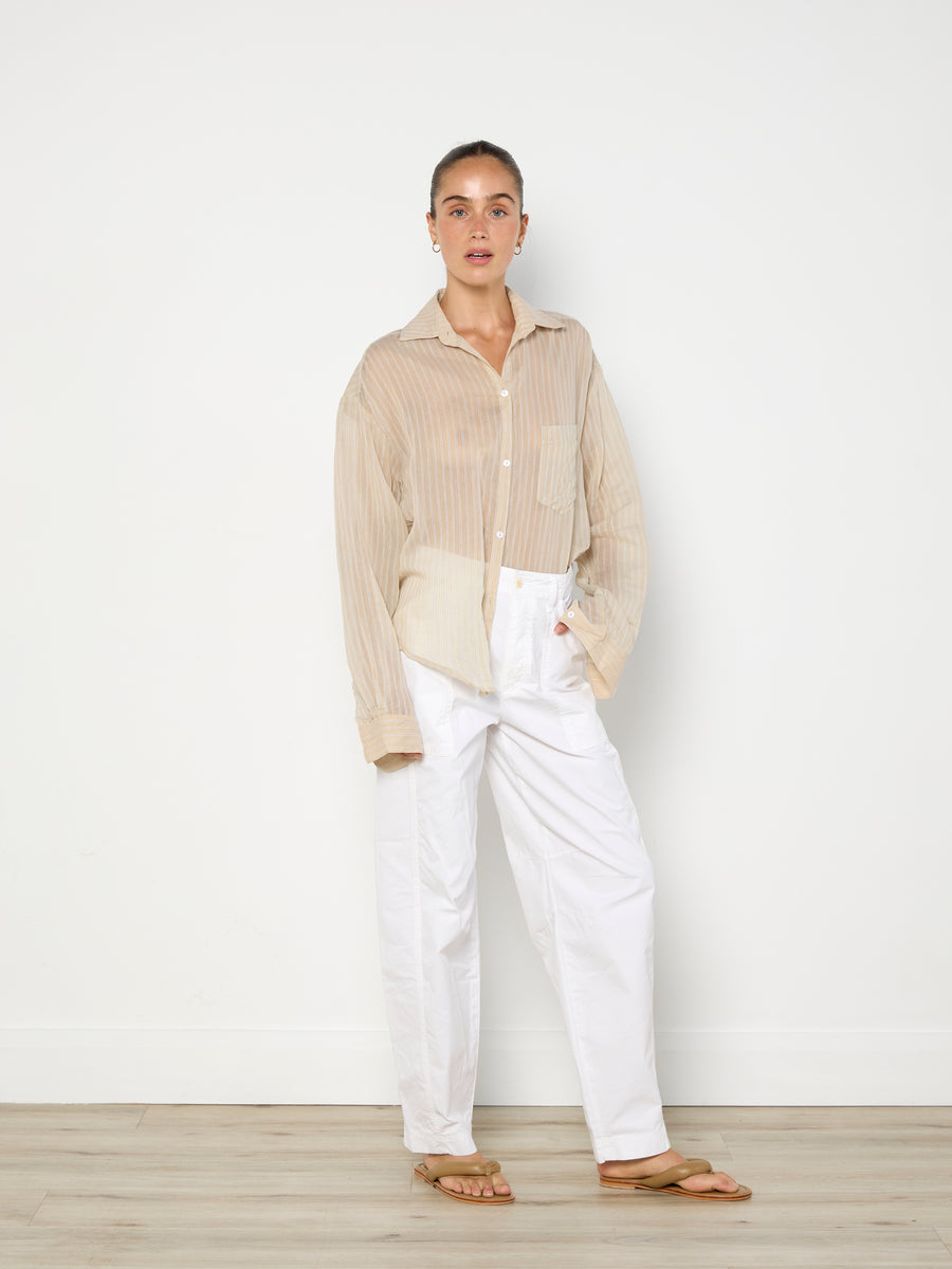 Hyde & Stone Bone Striped Shirt