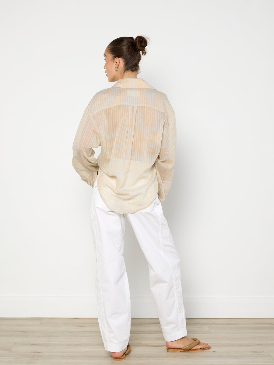 Hyde & Stone Bone Striped Shirt