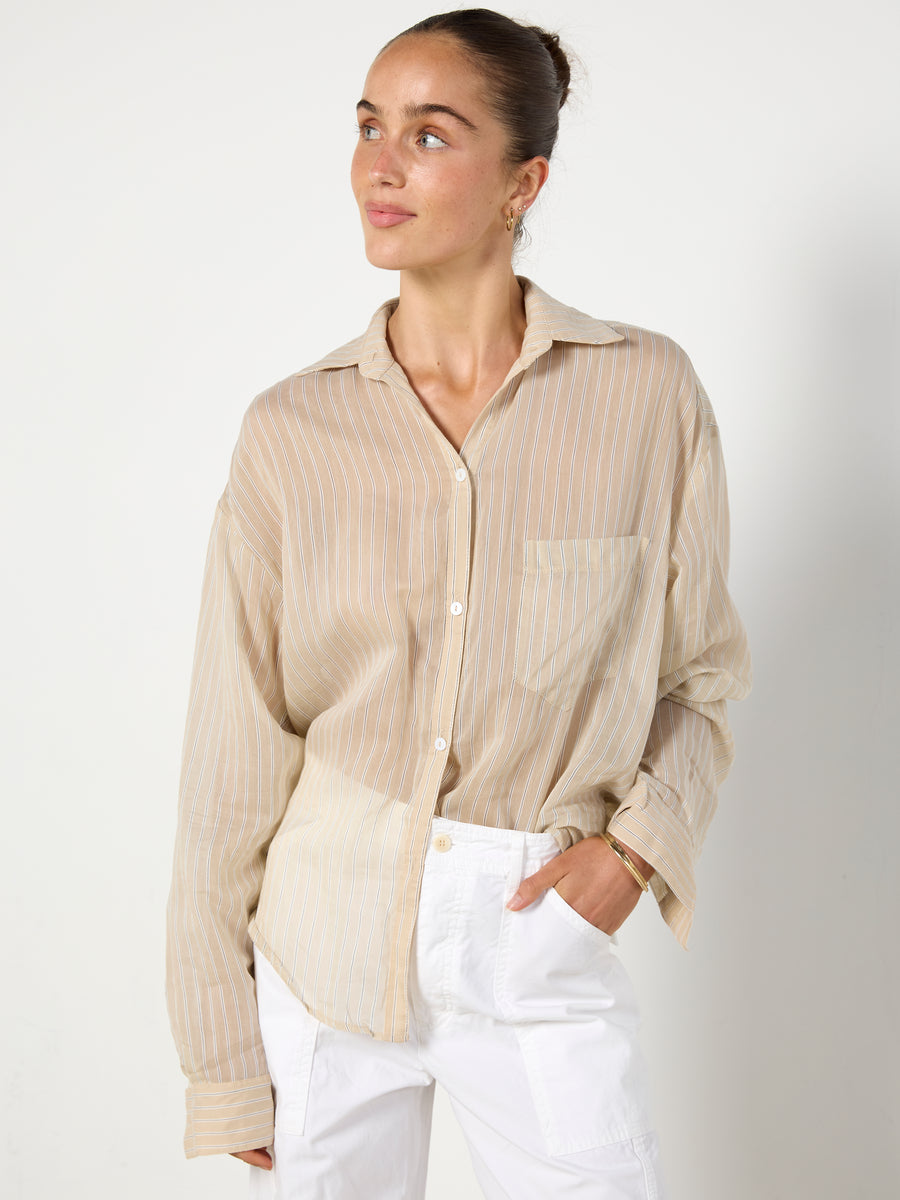 Hyde & Stone Bone Striped Shirt