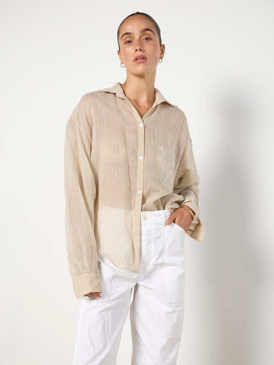 Hyde & Stone Bone Striped Shirt