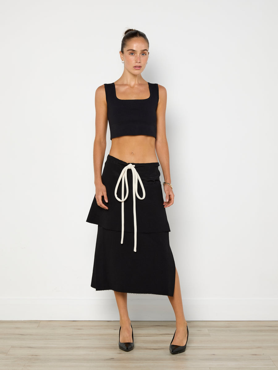 Christopher Esber White Cord Skirt