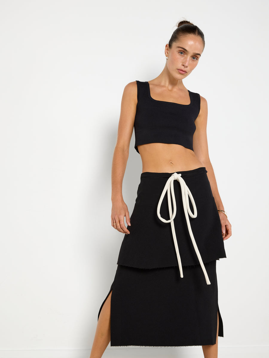 Christopher Esber White Cord Skirt