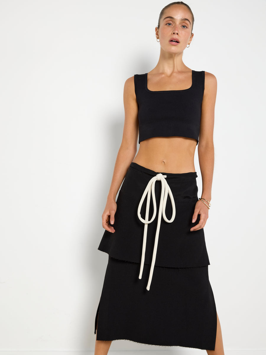 Christopher Esber White Cord Skirt
