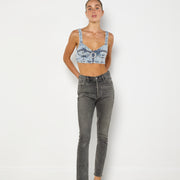 Alessandra Rich Crystal-Embellished Bustier