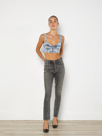 Alessandra Rich Crystal-Embellished Bustier