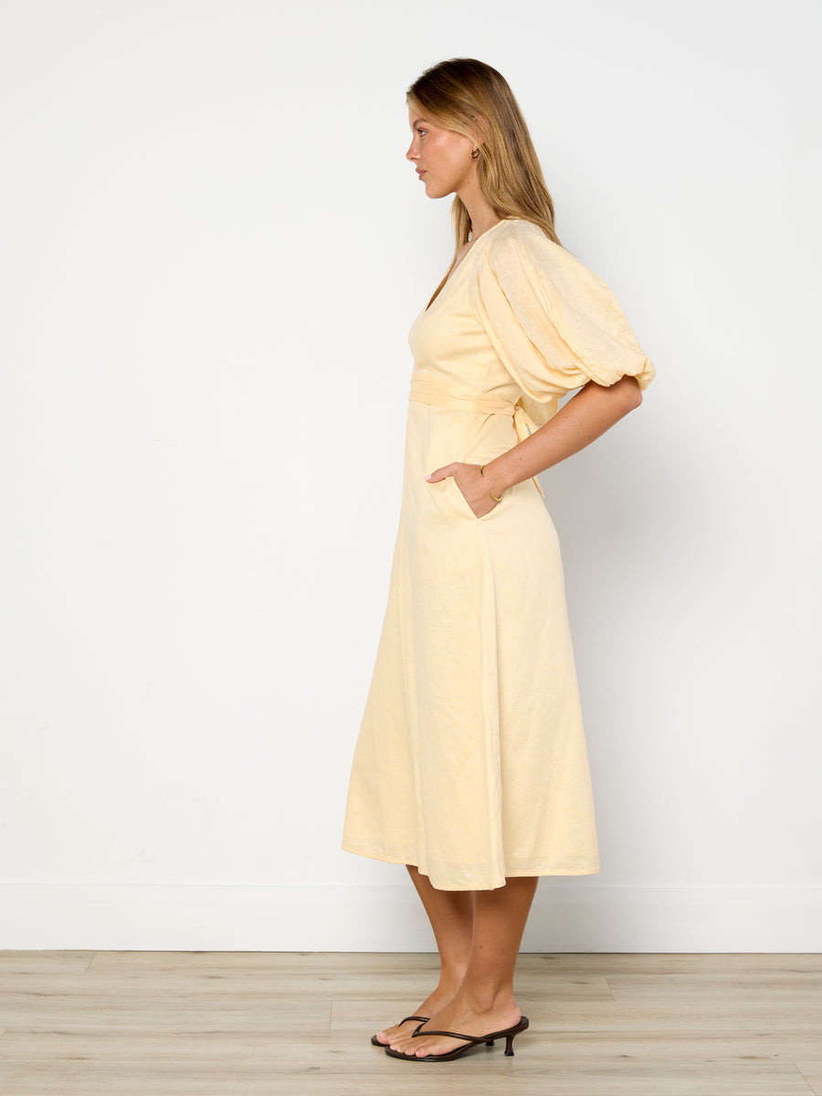 Zimmermann Tie Neck Midi Dress