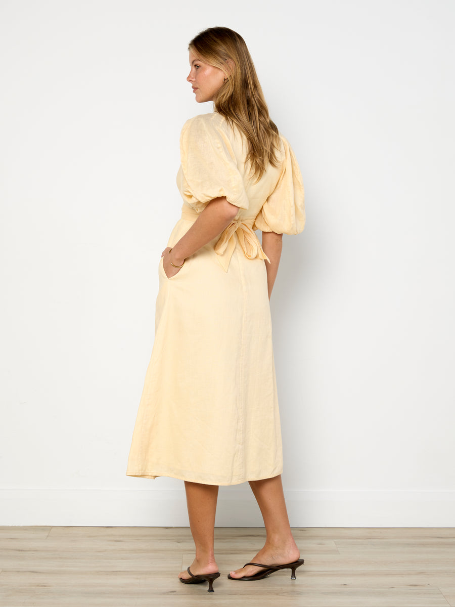 Zimmermann Tie Neck Midi Dress