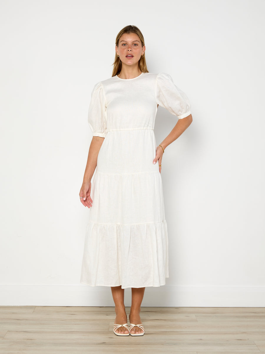 SIR. Lorena Tiered Midi Dress