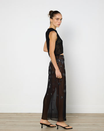 Venroy Knitted Mesh Top