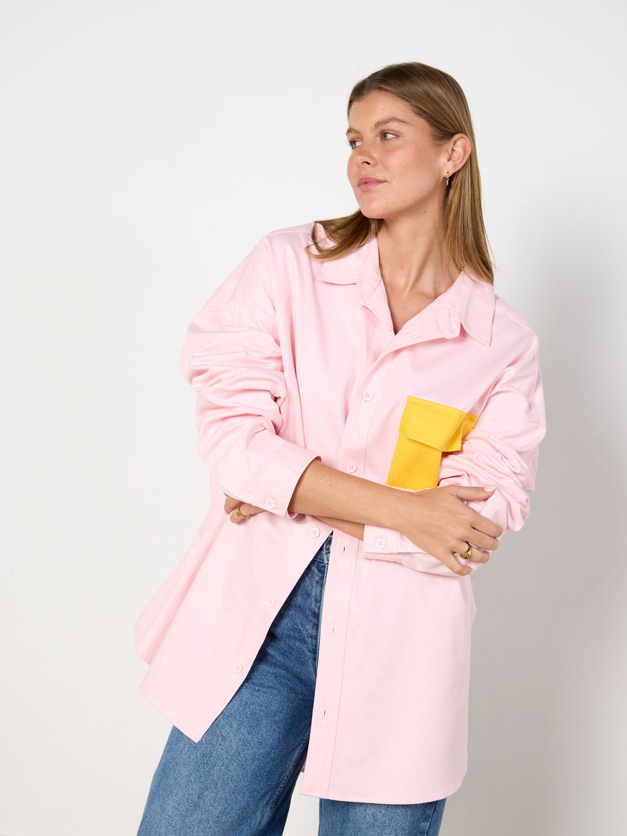 BLANCA Oversized Pink Shirt
