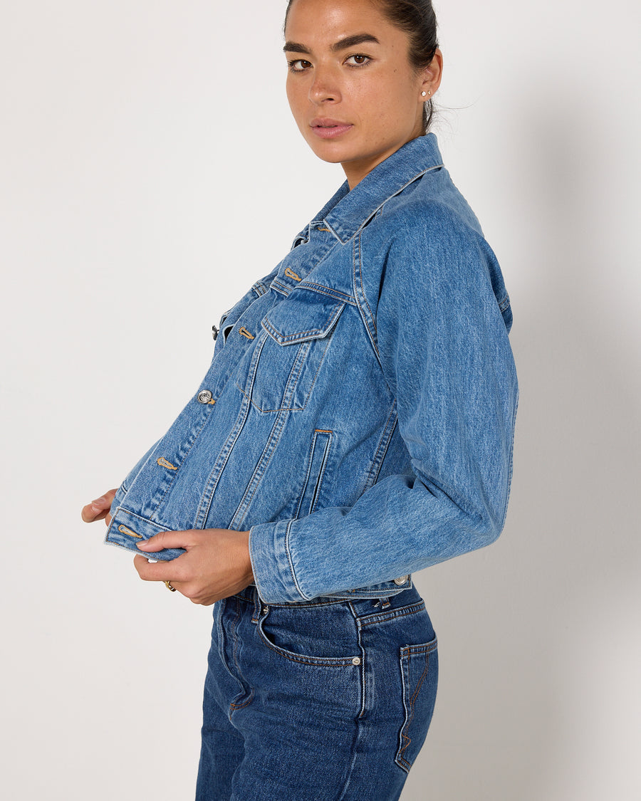 SLVRLAKE Silence Denim Jacket in Pacific