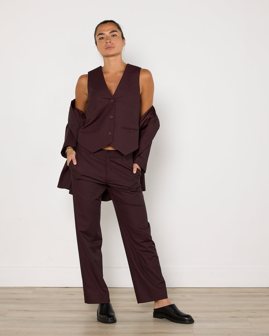 SIR. Three Piece Pinstripe Suit