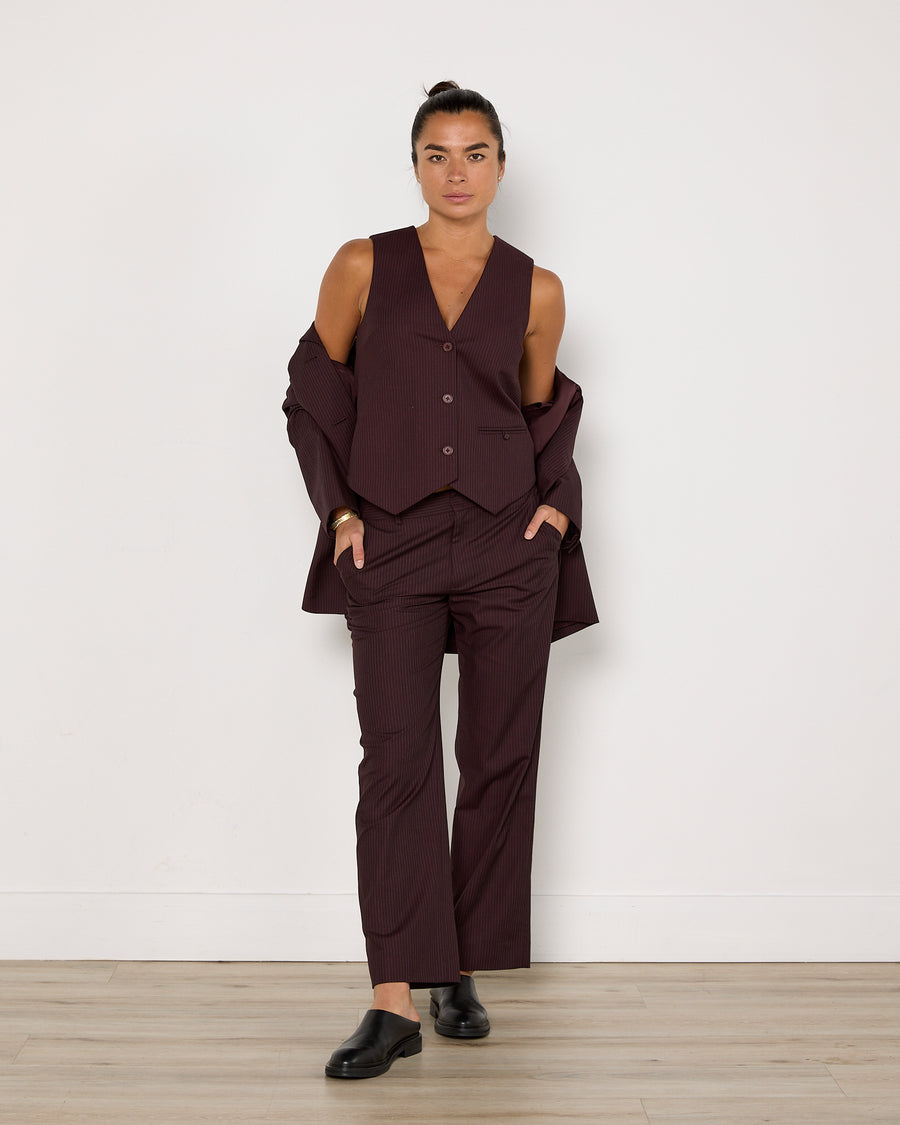 SIR. Three Piece Pinstripe Suit