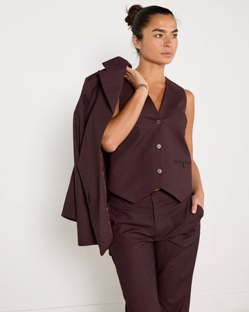 SIR. Three Piece Pinstripe Suit