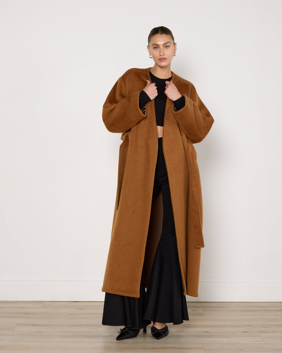 ArtClub Deshi Coat in Burnt Caramel