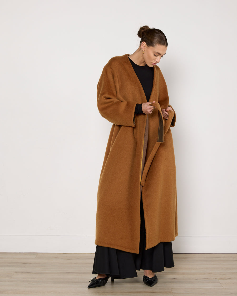 ArtClub Deshi Coat in Burnt Caramel
