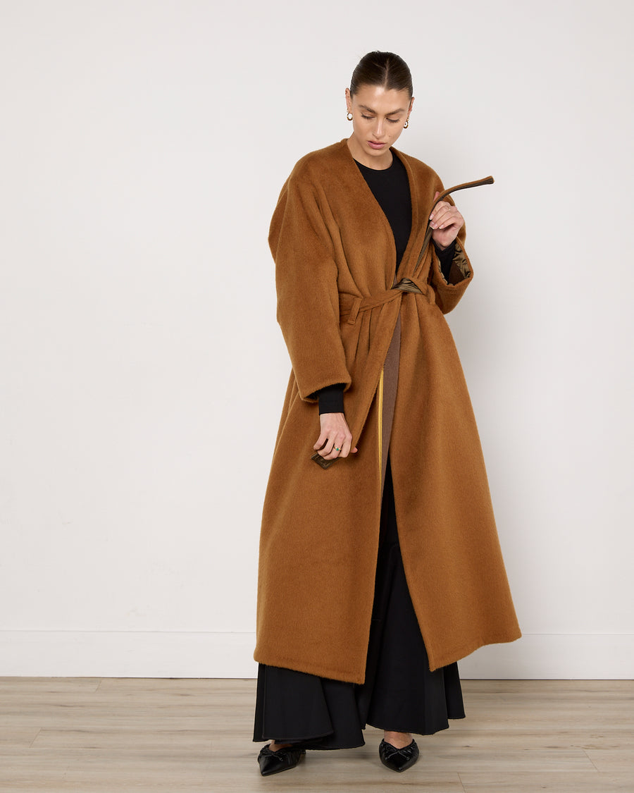 ArtClub Deshi Coat in Burnt Caramel