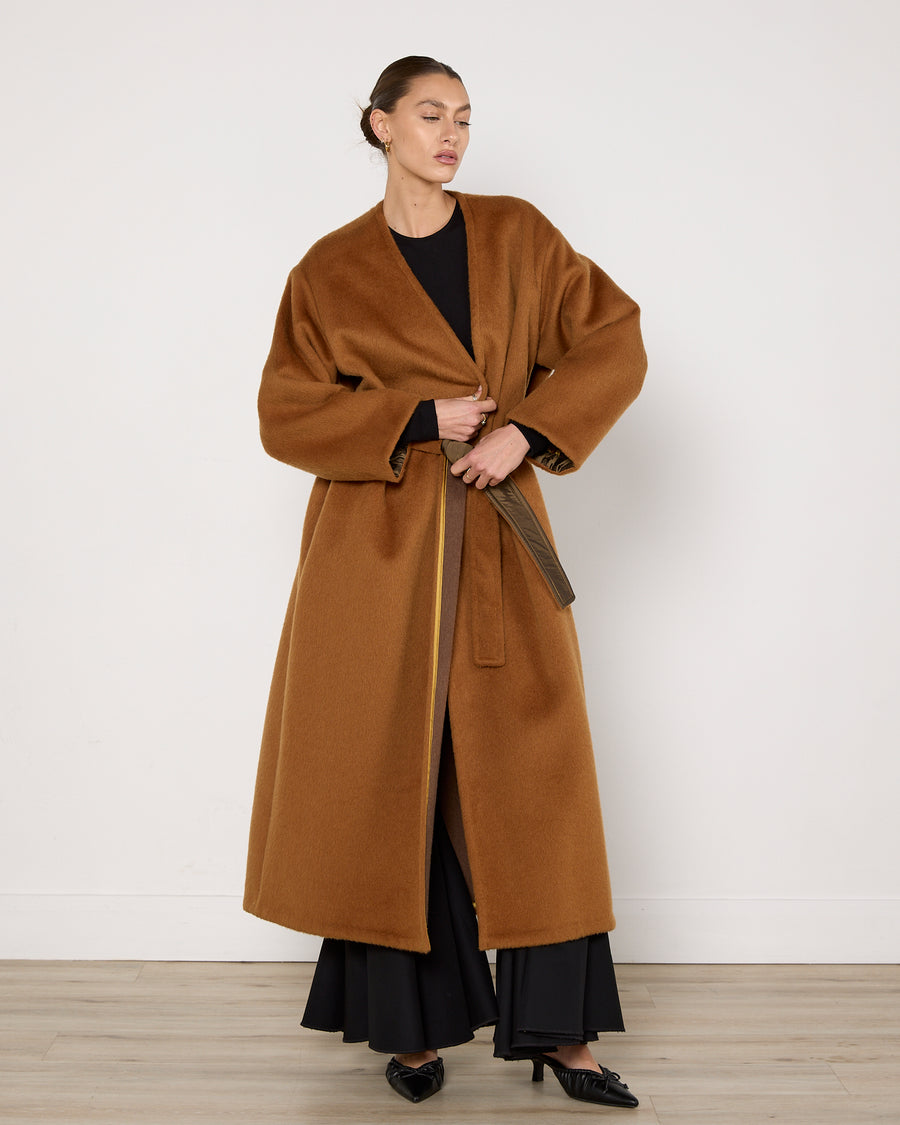 ArtClub Deshi Coat in Burnt Caramel