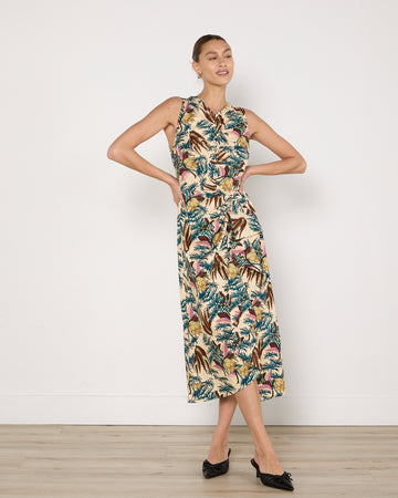 Ulla Johnson Tropical Print Midi Dress