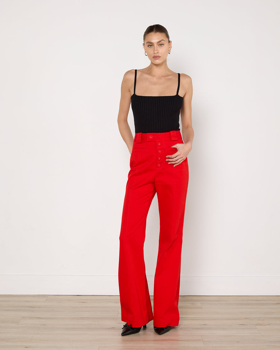 Proenza Schouler Hot Red Flares
