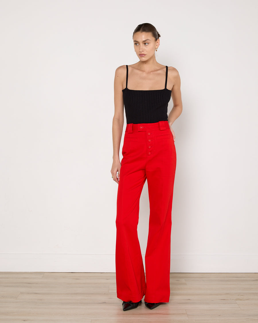 Proenza Schouler Hot Red Flares