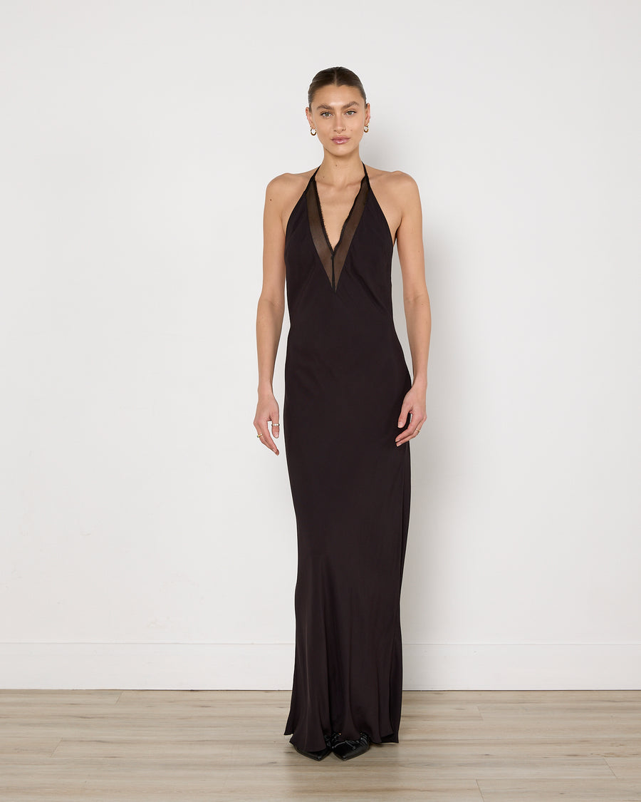 St Agni Mesh Bias Dress