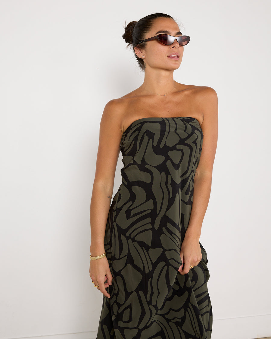 Matteau Bias Column Dress