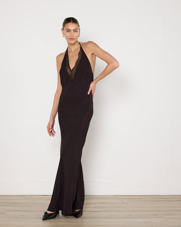 St Agni Mesh Bias Dress