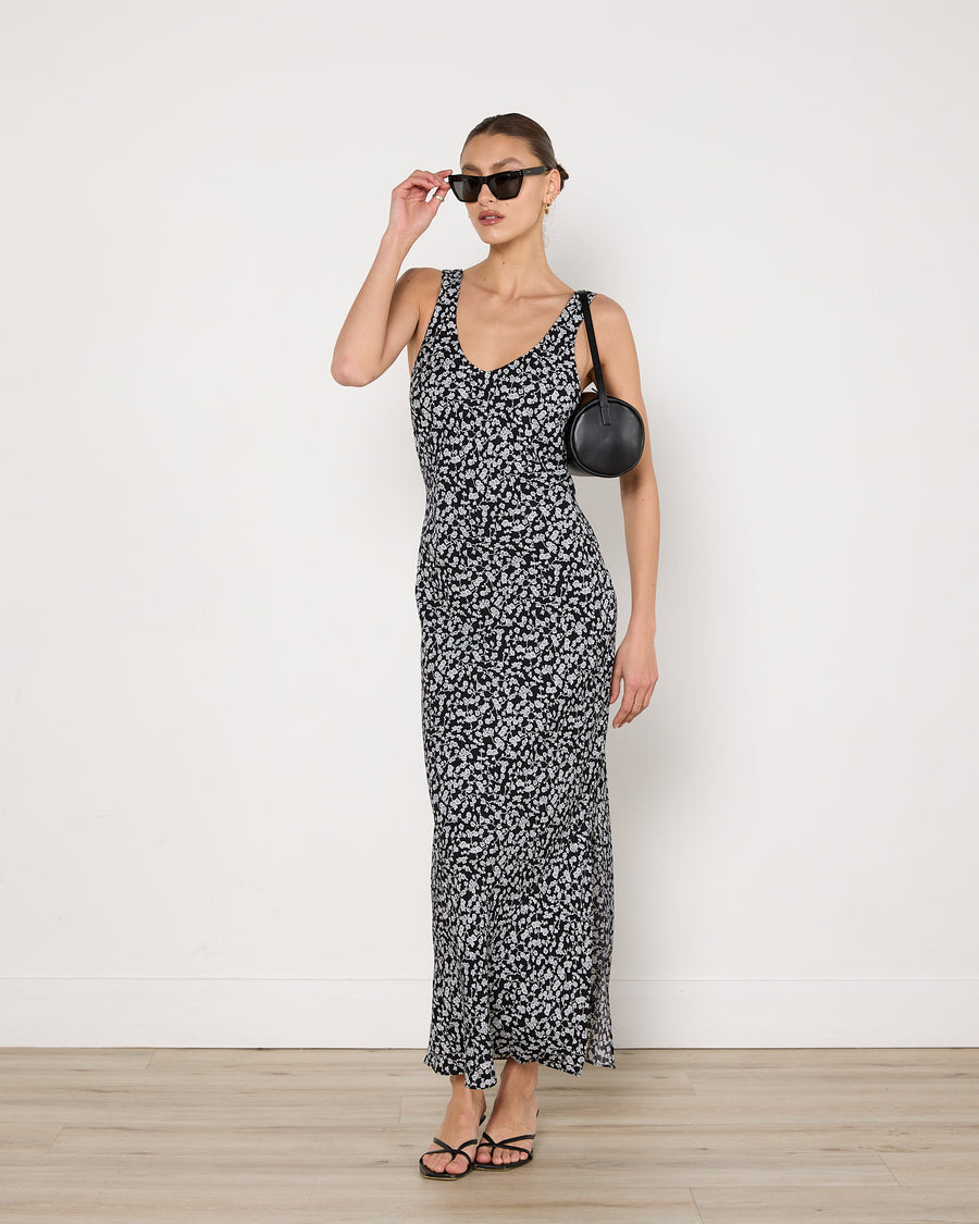 Faithfull the Brand Flower Print Maxi Dress